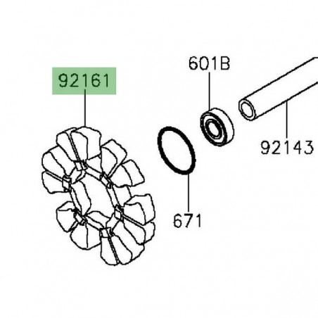 Amortisseur de couple Kawasaki 921610700 | Moto Shop 35