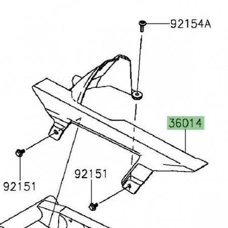 Protège chaîne Kawasaki Z300 (2015-2016) | Réf. 360140555