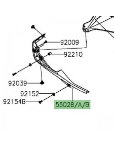 Sabot moteur gauche Kawasaki Z300 (2015-2016) | Moto Shop 35