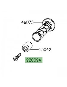 Vis M8x45 embout de guidon Kawasaki Z300 (2015-2016) | Réf. 920091257