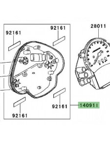 Dessous de compteur Kawasaki Er-6n (2006-2008) | Réf. 140910600