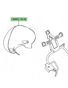 Cuvelage de compteur peint Kawasaki Er-6n (2006-2008) | Moto Shop 35