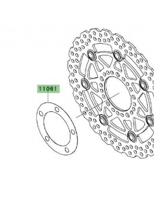 Joint disque de frein avant Kawasaki 110610029 | Moto Shop 35