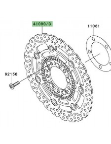 Disque de frein avant Kawasaki Er-6n ABS (2006-2008) | Moto Shop 35