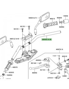 Guidon Kawasaki Er-6n (2006-2008) | Moto Shop 35