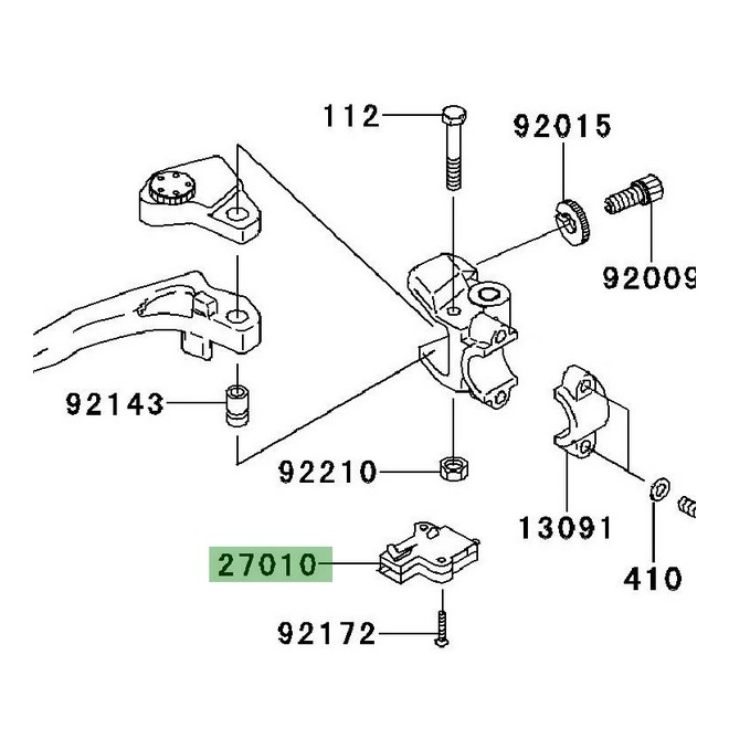 Contacteur d'embrayage Kawasaki 270101094 | Moto Shop 35
