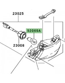 Ampoule feu arrière Kawasaki Er-6n (2006-2008)