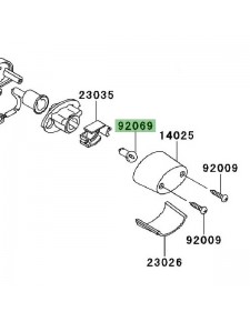 Ampoule éclairage de plaque Kawasaki Er-6n (2006-2008) | Réf. 920691055