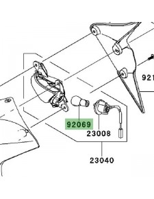 Ampoule clignotant 12V 21W Kawasaki 920691125 | Moto Shop 35