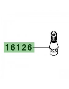 Capuchon écrou de roue arrière Kawasaki 110121590