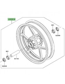 Jante avant Kawasaki Er-6n (2006-2008)