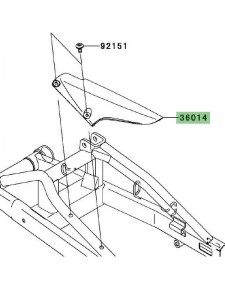 Protège chaîne Kawasaki Er-6n (2006-2008) | Réf. 360140027