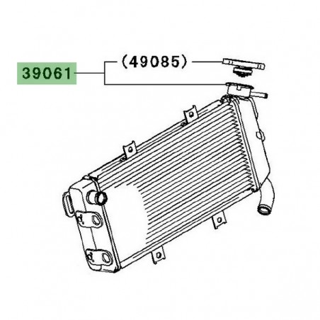Radiateur Kawasaki Er-6n (2006-2008) | Réf. 390610215
