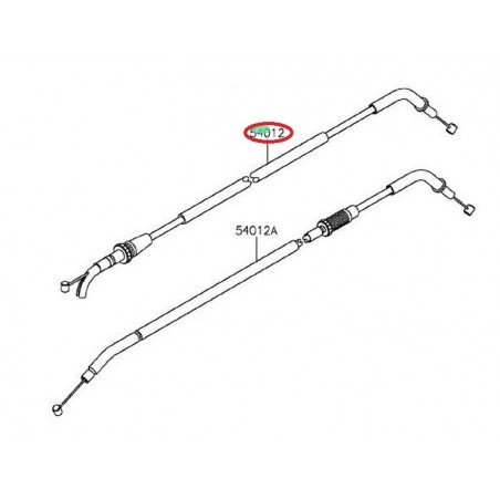 Câble d'ouverture des gaz Kawasaki Er-6n (2012-2016) | Réf. 540120240