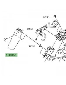 Protection de fourche gauche Kawasaki Er-6n (2012-2016) | Moto Shop 35