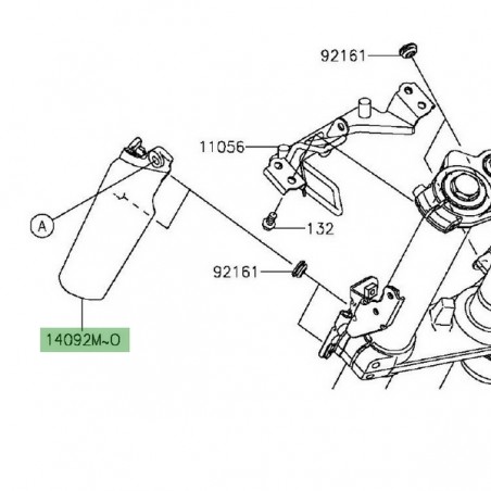 Protection de fourche gauche Kawasaki Er-6n (2012-2016) | Moto Shop 35