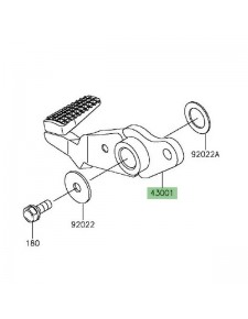 Pédale de frein Kawasaki Er-6n (2012-2016) | Réf. 430010705