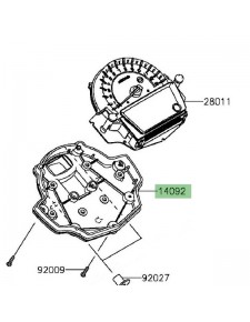 Dessous de compteur Kawasaki Er-6n (2012-2016)