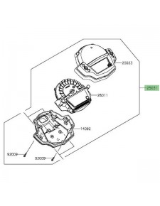 Ensemble compteur Kawasaki Er-6n (2012-2016)