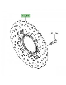 Disque de frein arrière Kawasaki Er-6n ABS (2012-2016) | Réf. 410800164
