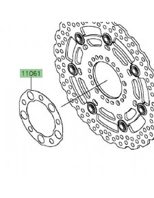 Joint disque de frein avant Kawasaki 110610451 | Moto Shop 35