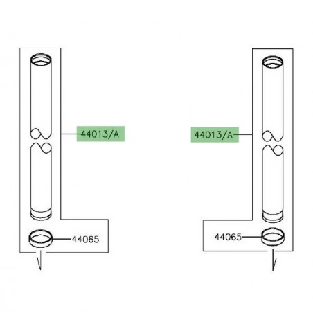 Tube de fourche Kawasaki Er-6n (2012-2015) | Réf. 440130154