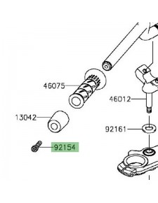 Vis de fixation embout de guidon Kawasaki 921540440 | Moto Shop 35