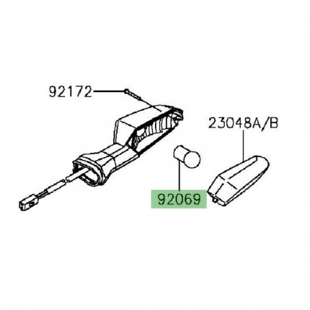 Ampoule (12V/10W) de clignotants Kawasaki Er-6n (2012-2016) | Réf. 920690106