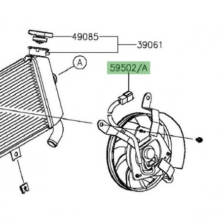 Ventilateur Kawasaki Er-6n (2012-2016) | Réf. 595025001