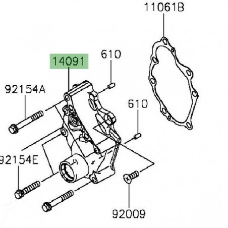 Carter de transmission Kawasaki 140911673 | Moto Shop 35