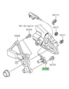 Câble ABS roue arrière Kawasaki Er-6n ABS (2012-2016) | Réf. 211760703