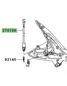 Contacteur de frein arrière Kawasaki Er-6n (2012-2016) | Réf. 270100723