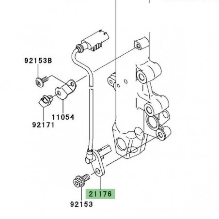 Câble ABS roue avant Kawasaki Er-6n ABS (2006-2008) | Réf. 211760040