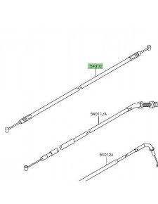 Câble de fermeture de selle Kawasaki Z800 (2013-2016)