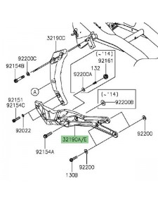 Support moteur gauche Kawasaki Z800/Z800e (2013-2016) | Moto Shop 35