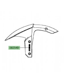 Autocollant "ABS" garde-boue Kawasaki Z800 (2013-2016)