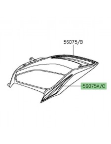 Autocollant inférieur réservoir Kawasaki Z800 (2016) | Moto Shop 35