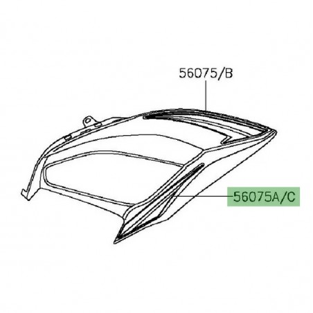 Autocollant inférieur réservoir Kawasaki Z800 (2016) | Moto Shop 35