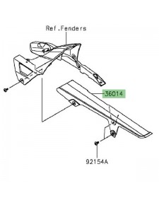 Protège chaîne Kawasaki Z800 (2013-2016) | Réf. 360140025