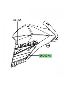 Autocollant écopes latérales Kawasaki Z800 (2013-2015) | Moto Shop 35