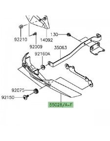 Sabot moteur gauche Kawasaki Z800 (2013-2016) | Moto Shop 35