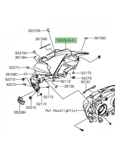 Tête de fourche Kawasaki Z800 (2013-2016) | Moto Shop 35