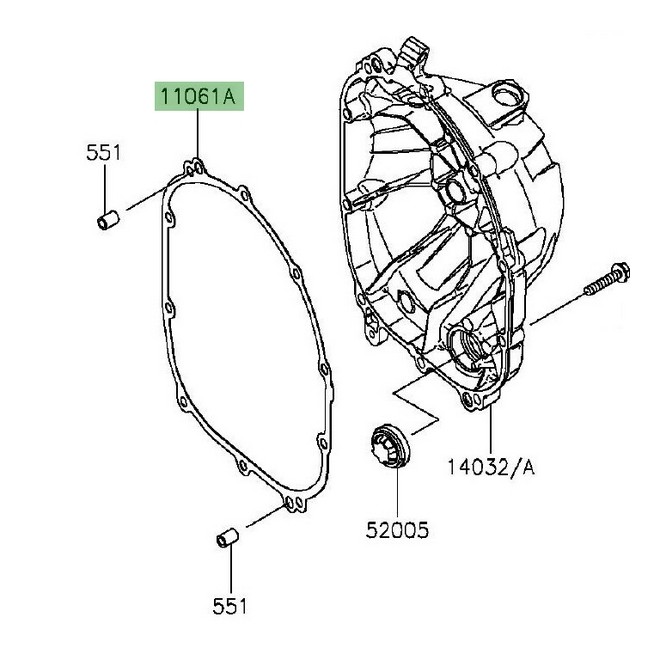 Joint carter d'embrayage Kawasaki Z800 (2013-2016) | Réf. 110610788