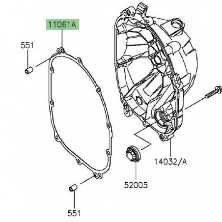 Joint carter d'embrayage Kawasaki Z800 (2013-2016) | Réf. 110610788
