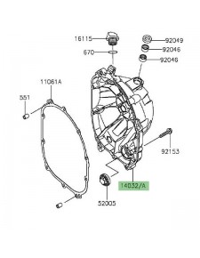 Carter d'embrayage Kawasaki Z800 (2013-2016) | Réf. 140320586 ou 140320620