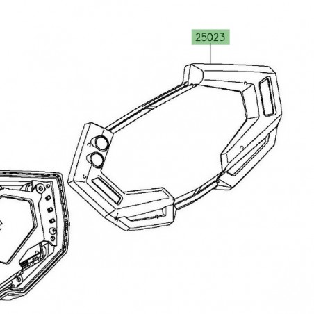 Dessus de compteur Kawasaki Z800 ABS (2013-2016) | Réf. 250230113