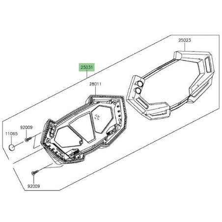 Ensemble compteur Kawasaki Z800 ABS (2013-2016) | Réf. 250310429