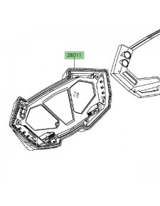 Compteur seul Kawasaki Z800 (2013-2016) | Réf. 280110578