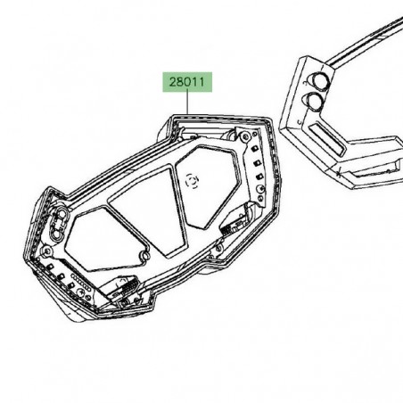 Compteur seul Kawasaki Z800 ABS (2013-2016) | Réf. 280110579