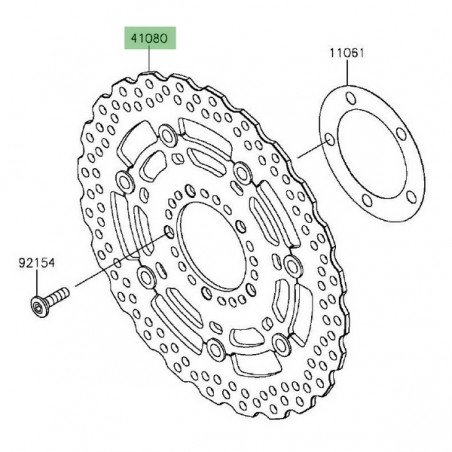 Disque de frein avant Kawasaki Z800 (2013-2016) | Réf. 4108005775C